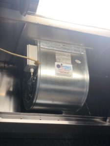 Commercial kitchen exhaust fan replacement.